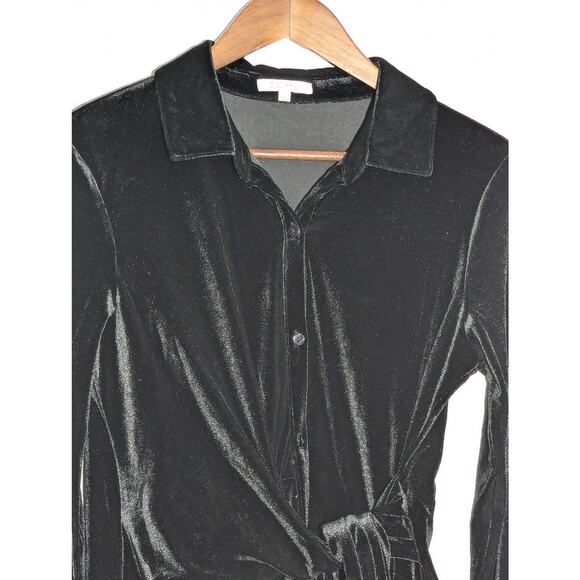 Z Supply Dallon Wrap Velvet Dress Size S - Picture 2 of 6
